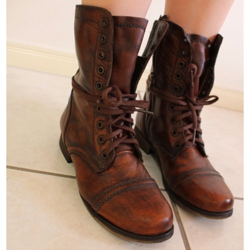 Steve Madden combat boots - Picture 1 of 2
